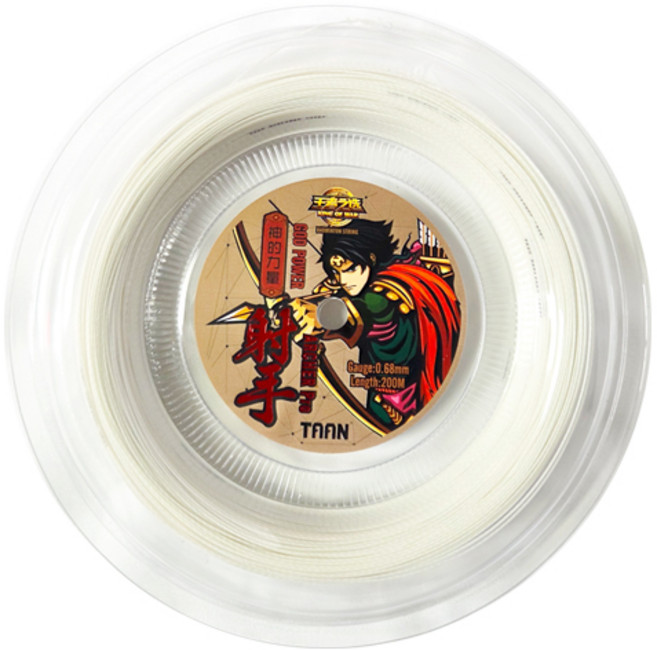 탄 배드민턴 롤스트링 ARCHER PRO, 화이트, 1개