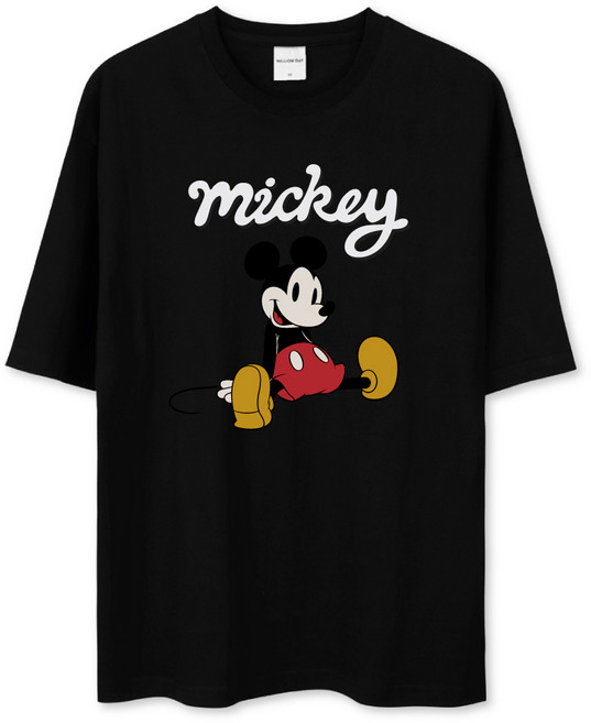 벤힛 남녀공용 디즈니 미키 오버핏 반팔티셔츠 DNMKOM1006F