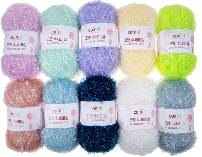 comet DIY 針織紗線 106m 10入, 顏色隨機, 1組