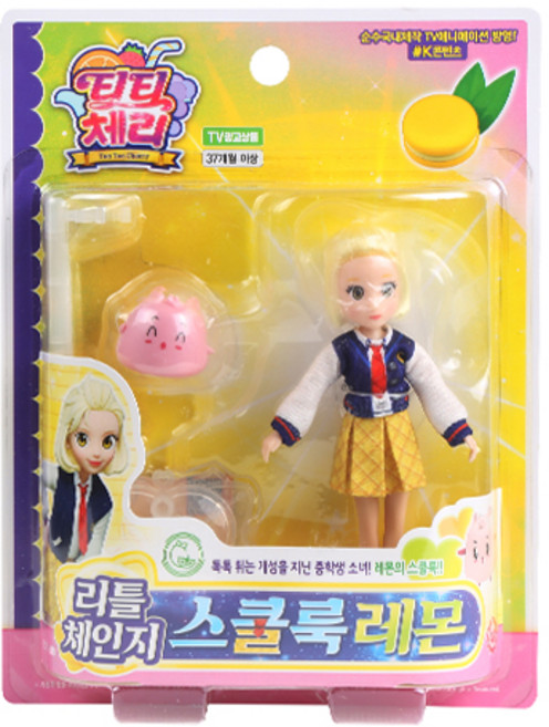 티티체리 리틀 체인지 스쿨룩 레몬 인형, 혼합색상, 1개