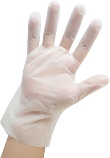 ANBOSON 1회용 다용도 TPE 장갑 화이트, 100개입, 1개