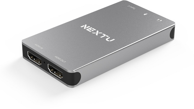 넥스트유 USB-C UHD HDMI 캡처보드, NEXT-7324HVC-4K