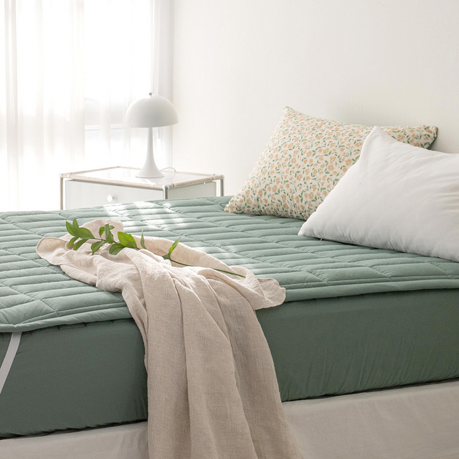 올리비아데코 소르니 순면 패드, 포레스트그린