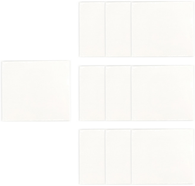 유니아트 캔버스 보드 사각 소 18 x 16 cm, 10개