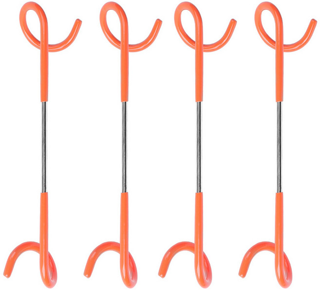 브리즈문 돼지꼬리 랜턴 걸이, 오렌지, 4개