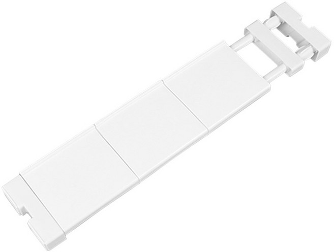 모나코올리브 프라임 틈새슬림 폭조절 압축선반, 화이트, 1개