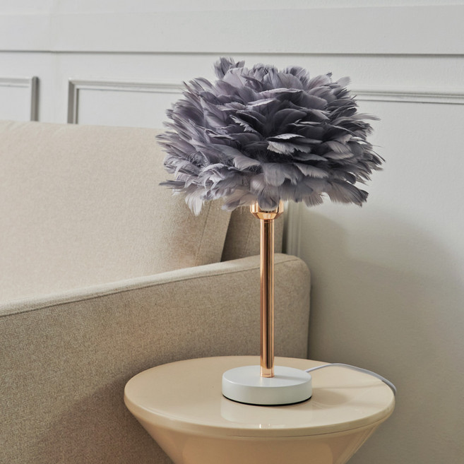 비츠조명 벨리즈 1등 깃털 스탠드조명, 그레이