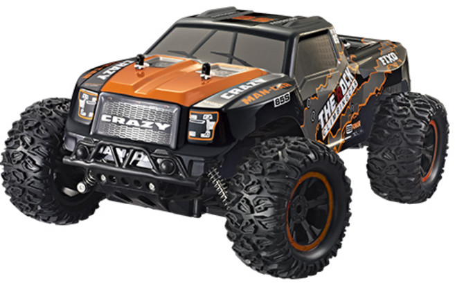 2.4GHz 1:12 빅스케일 몬스터트럭 오프로드 RC카 FL110693OR, 오렌지, 1개