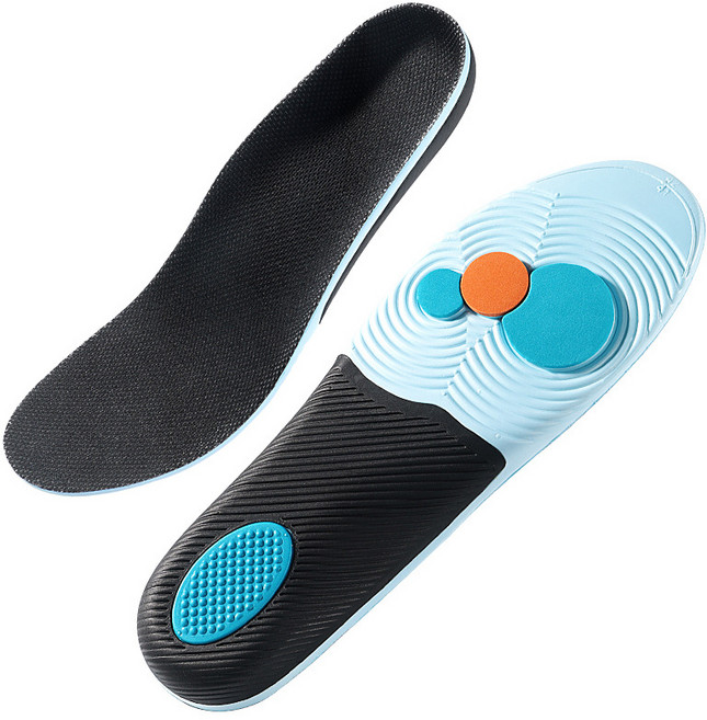 한봄누리 발바닥 충격흡수 eva 깔창 양발착용 세트 블루, 1세트