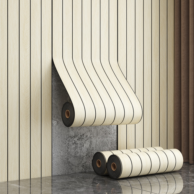 바이데 간편히 붙이는 템바보드 접착 시트지, 아이보리(입체)