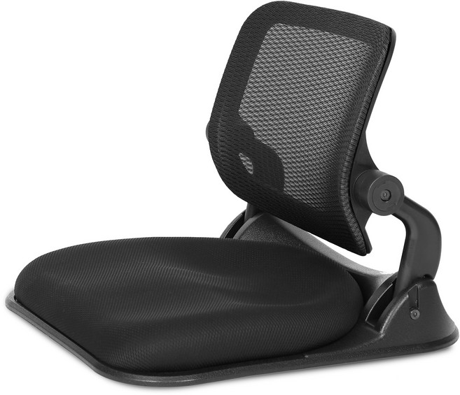 체어포커스 바른자세 등받이 틸팅 접이식 좌식의자 고급형 CHA9, 버건디 올블랙