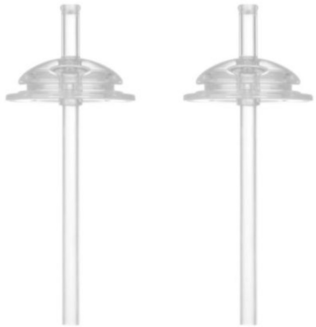 티지엠 쌀알 트라이탄 빨대컵 교체용 빨대, 2개