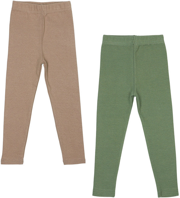 레인보우키즈 아동용 데일리 스판 레깅스 2종 세트