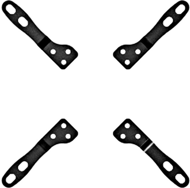 소이믹스 VESA 확장 브라켓 마운트 200 x 200 mm 4종 세트 TVS-A02, 블랙, 1세트