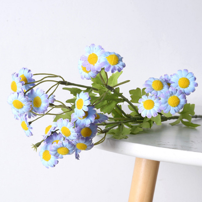 Idem裝飾 室內裝飾雛菊人造花, 藍色