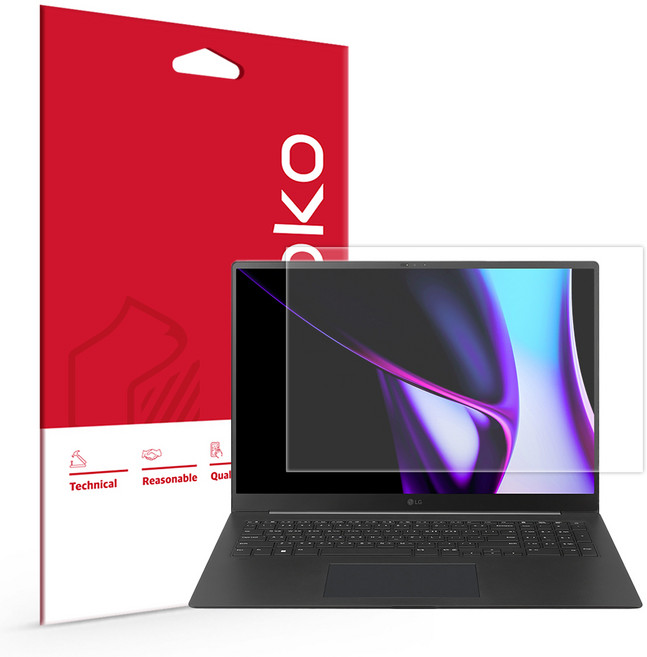 스코코 LG그램 프로 17Z90SP 17ZD90SP 올레포빅 액정보호필름 세트, 1세트