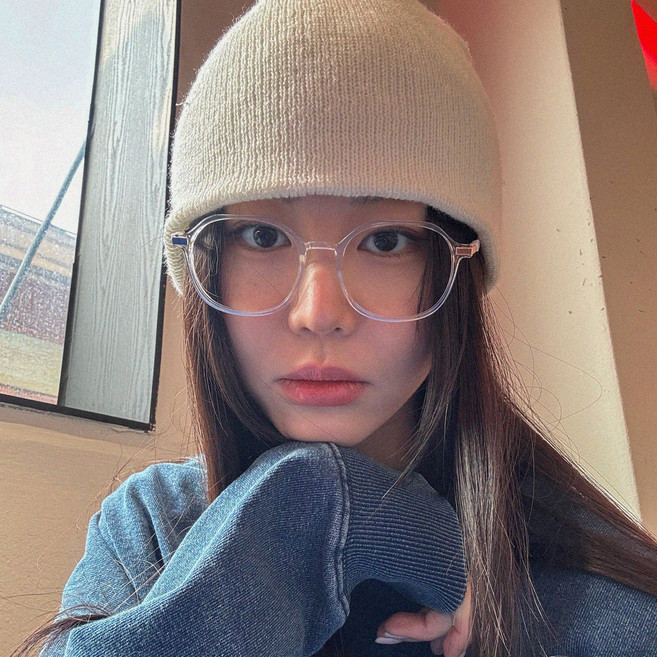 라피던트 키키 남녀공용 빅사이즈 메탈 콤비 뿔테 안경