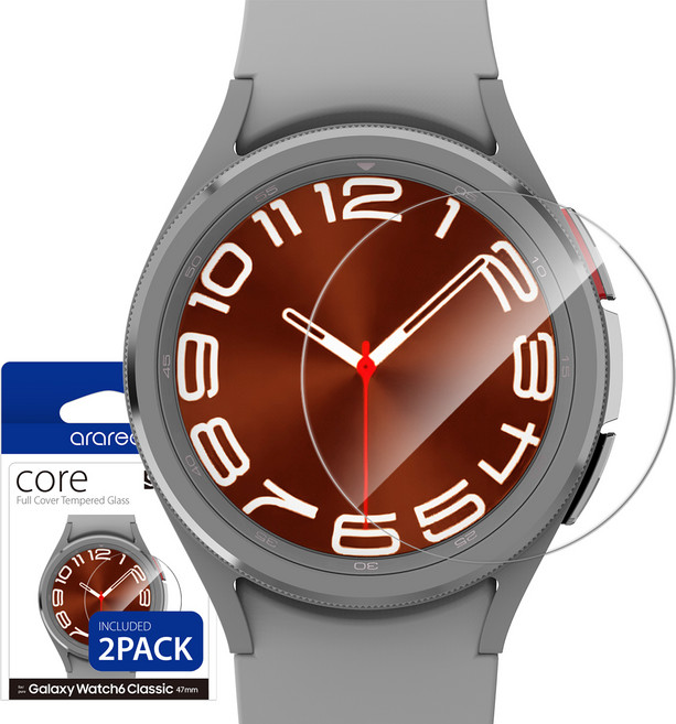 아라리 갤럭시워치 9H 코어 강화유리 액정보호필름, 클리어, 1개