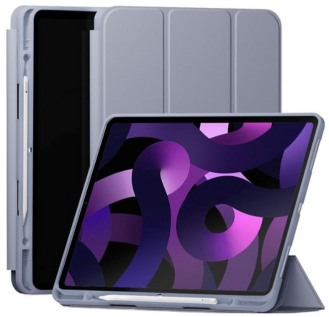 SINJIMORU 含筆槽平板電腦保護殼, 薰衣草紫, 1個