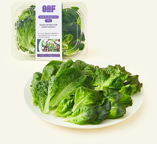 원에이커팜 무농약 인증 레드 버터헤드 믹스, 100g, 1개, 1개입