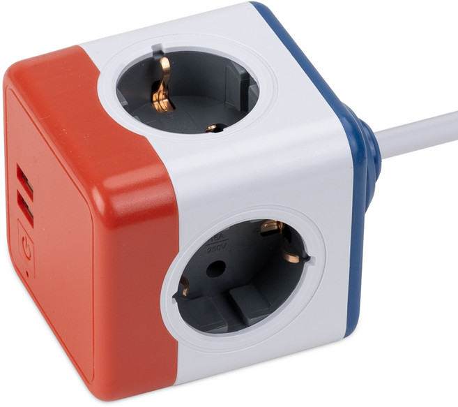 파워큐브 V2 멀티탭 4구 USB 익스텐디드 에디션, 1개, 300cm, USB 에디션(믹스)