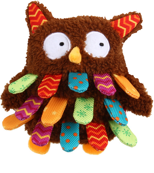 기그위 러블리 아울 봉제장난감, 브라운, 1개