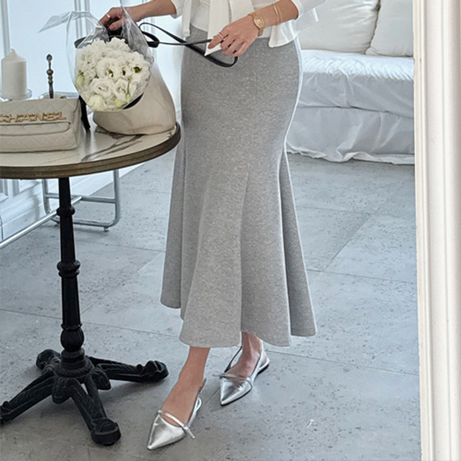 난닝구 노펜오 밴딩 롱 스커트