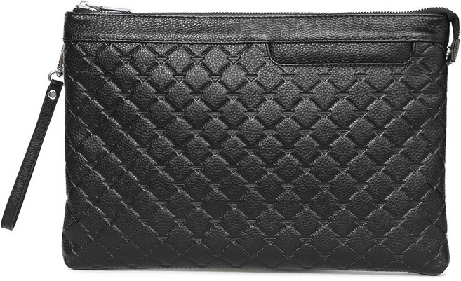 블루마운트 남성용 소가죽 슬림 퀼팅 크로스백 겸 클러치 CPZ28688