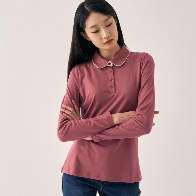 zishen 女款刷毛Polo衫 LSTSNA73