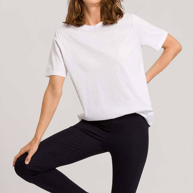 한로 내추럴 면 통기성 반팔 티셔츠 78662