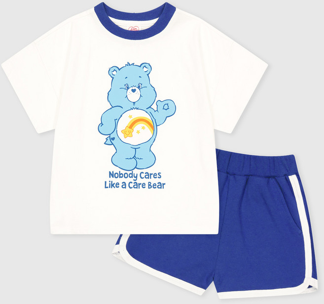 케어베어 아동용 통기성 위시베어 오버핏 상하의 세트