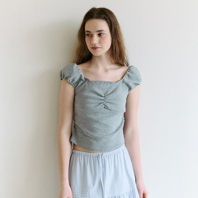 로라로라 여성용 PUFF CAP SLEEVE 반팔 티셔츠