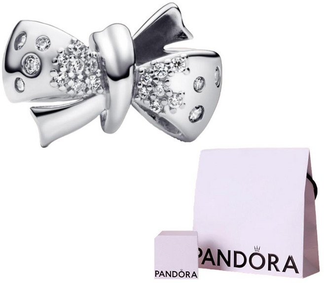 PANDORA 潘多拉 女士 閃亮蝴蝶結串飾 793442C01