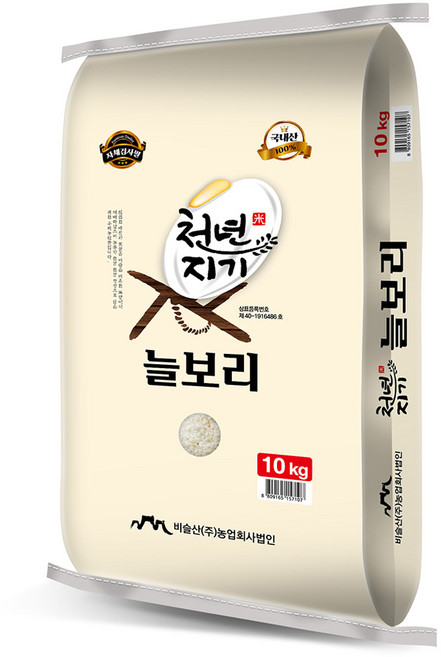 천년지기 국산 늘보리쌀, 10kg, 1개
