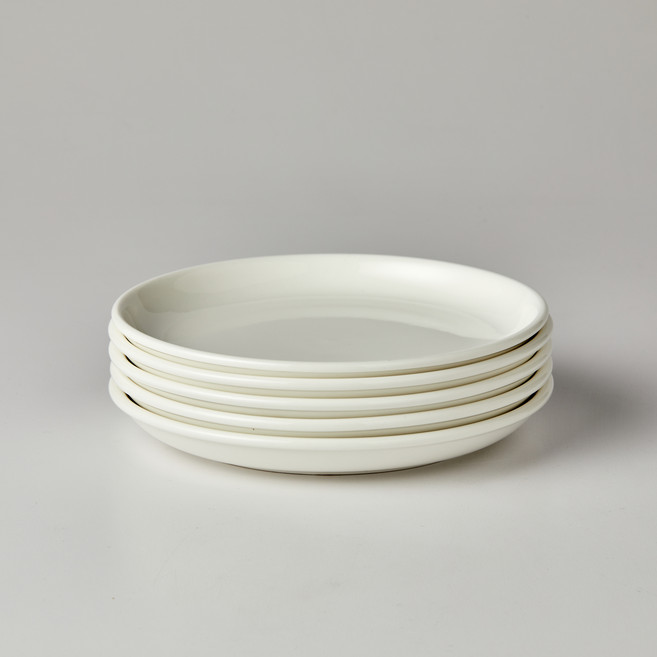 모던하우스 ON 원형 접시 세트 D20, 1세트, 접시 5p, 화이트