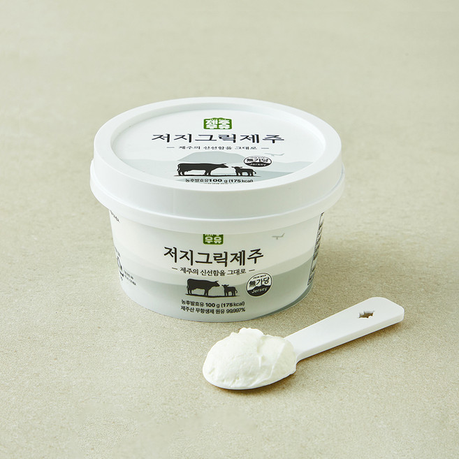 제주우유 동물복지 인증 저지 그릭요거트, 100g, 1개