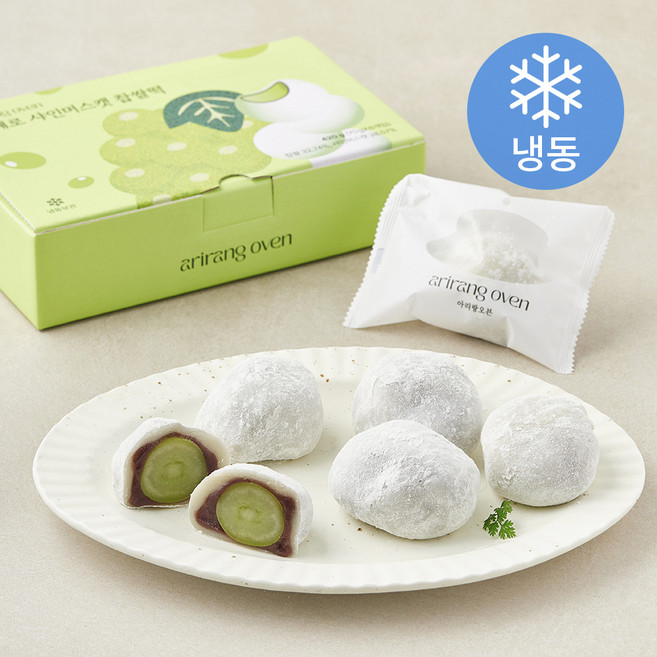 아리랑오븐 통째로 샤인머스켓 찹쌀떡 (냉동), 70g, 1개, 6개입