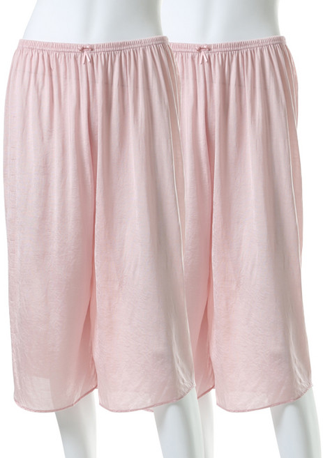 캐리루시 인견 무지 와이드 속바지 2p