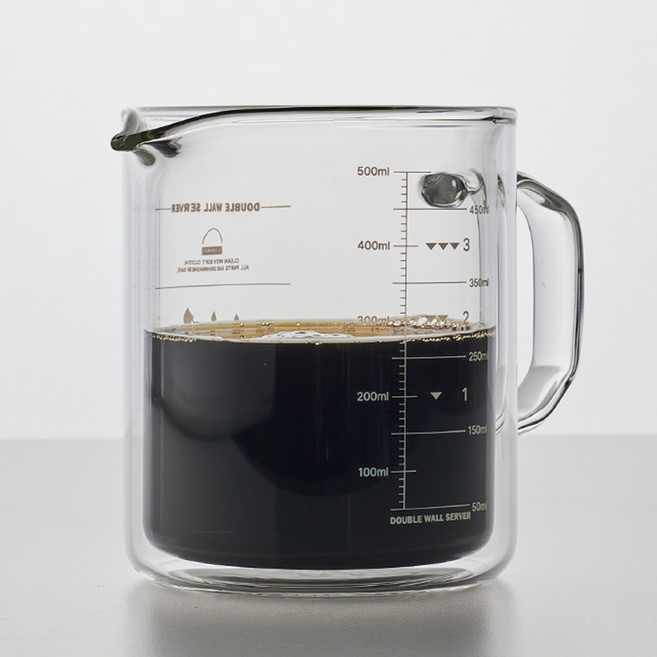 빈플러스 더블월 에디션 오토드립 전용 이중 내열유리 핸드드립 커피 서버, 1개, 단품, 600ml