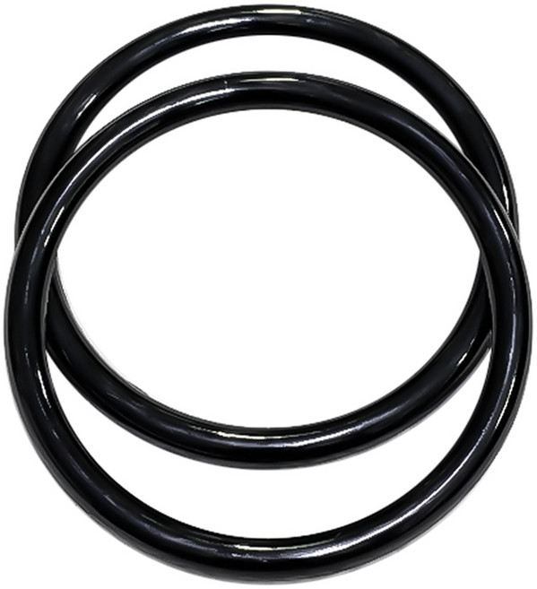 털실나라 플라스틱 라운드 핸들 중 2p, 블랙, 1개