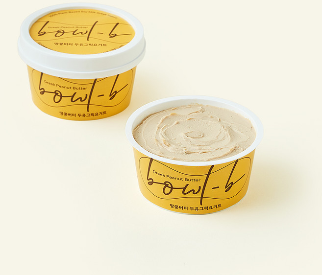 볼비 땅콩버터 두유 그릭 요거트, 100g, 2개