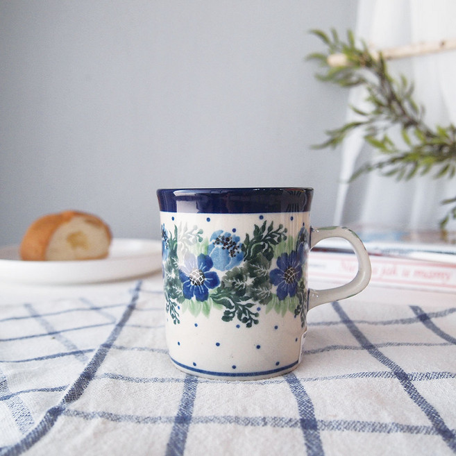 아티스티나 폴란드그릇 미니일자 머그컵 150ml, 1P-1533, 1개