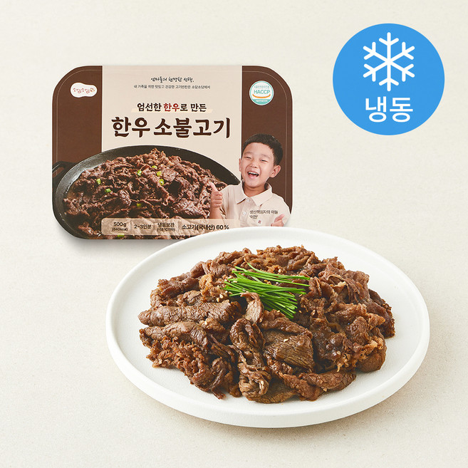 소담소담 엄선한 한우로 만든 한우 소불고기 2~3인분 (냉동), 1개, 500g