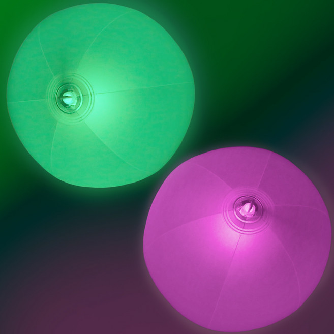 스투피드 비에이비오 야광 GLOW IN THE DARK 비치볼, 랜덤발송, 2개, 21cm