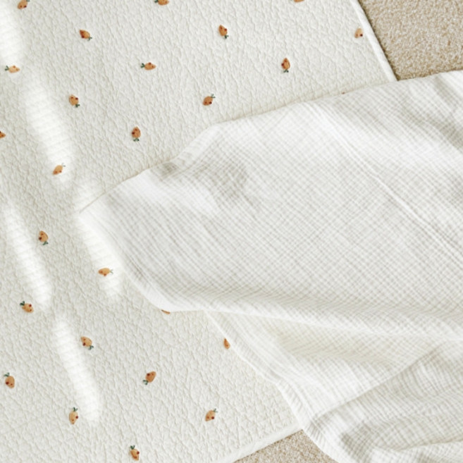 마롤로뜨 유아용 자수 누빔패드, 캐롯로뜨, 1개