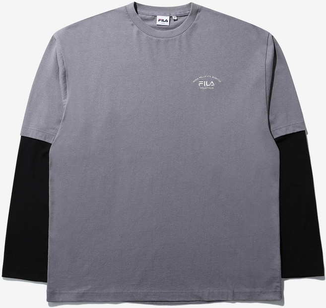 휠라 남녀공용 오버핏 레이어드 통기성 긴팔 티셔츠 FS2RLD3107X