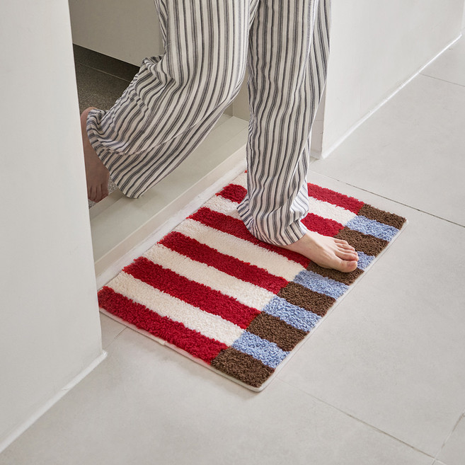 쁘리엘르 자카드 발매트, 베리레드