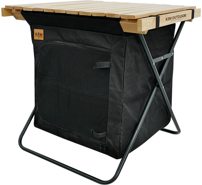 카즈미 윈썸 우드 롤 업 캐비닛, 블랙