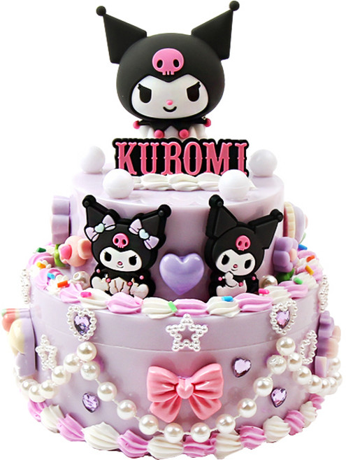 쿠로미 2단 무드등 보석함 꾸미기 키트, 혼합색상, 1개