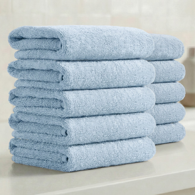 테리크 호텔수건 150g 30수 면사, 스카이블루, 10개